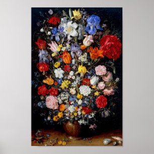 Blume im Holzschiff, Jan Brueghel der Ältere Poster