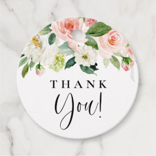 Blume im Hübschen Garten Wasserfarbe Vielen Dank Geschenkanhänger