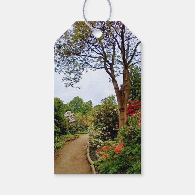 Blume im Park - Teil der Baumreihe Geschenkanhänger (Vorderseite)