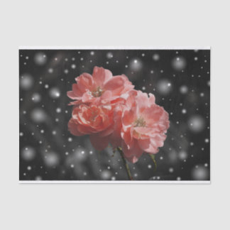 Blume im Schneepapier Seidenpapier