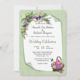 Blume im Sommer Einladung