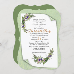 Blume im Sommer Einladung