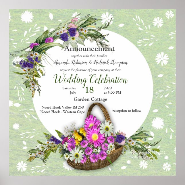 Blume im Sommer Poster (Vorne)