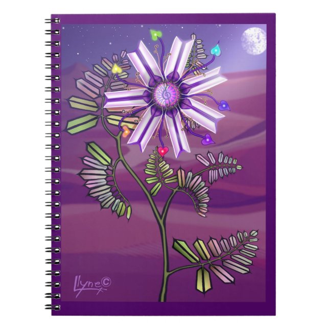 Blume im Spiral-Foto-Notebook Notizblock (Vorderseite)