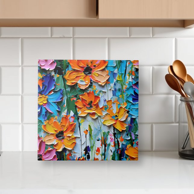 Blume im Stildach von Impasto Fliese (Von Creator hochgeladen)