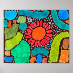Blume im Tal, Klee Poster