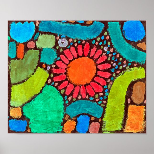 Blume im Tal, Klee Poster (Vorne)