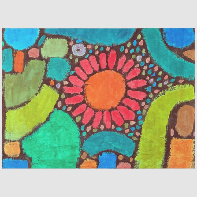 Blume im Tal, Klee Seidenpapier (Vorderseite)