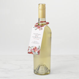 Blume im Tiefgarten Wasserfarben Flaschenanhänger