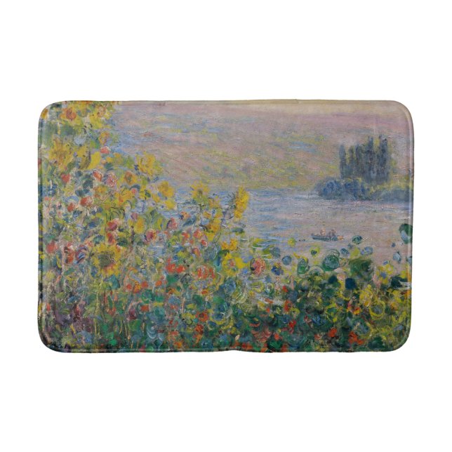 Blume im Vétheuil - Claude Monet Badematte (Vorderseite)