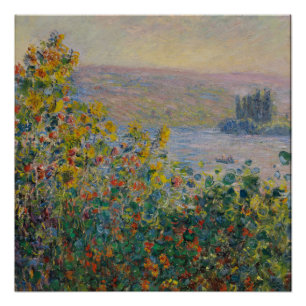 Blume im Vétheuil - Claude Monet Poster