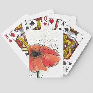 Blume im Vollblut Spielkarten