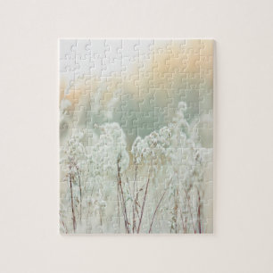 Blume im Weißen Garten Pflanze Puzzle