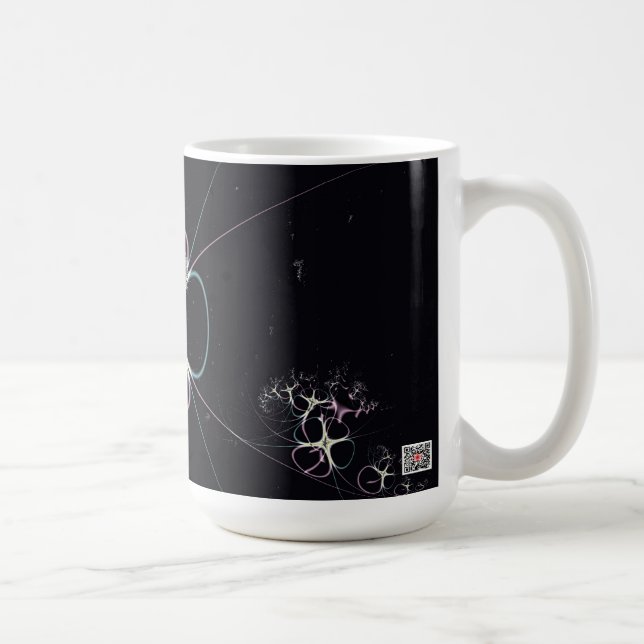 Blume im Weltraum Tasse (Rechts)