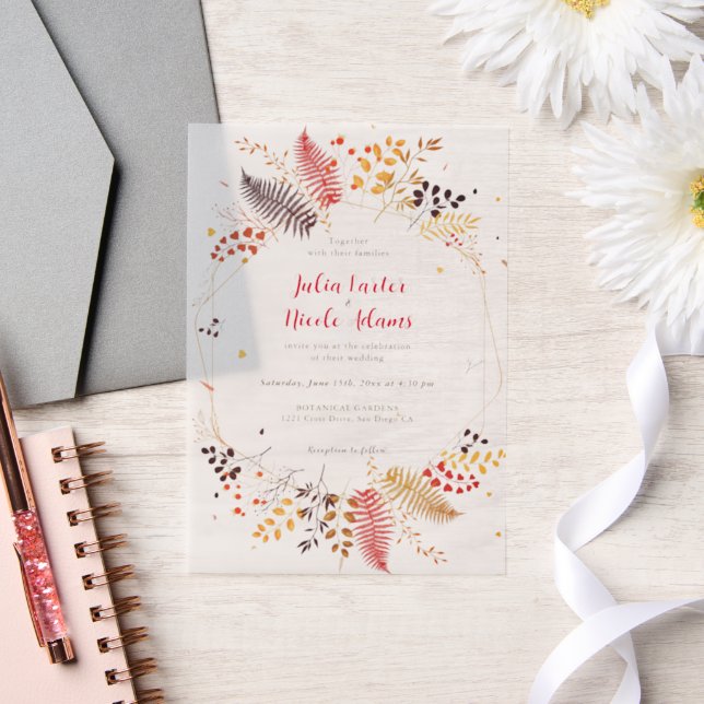 Blume im Wildwald Fern Mushrooms Foliage (Hochzeit)