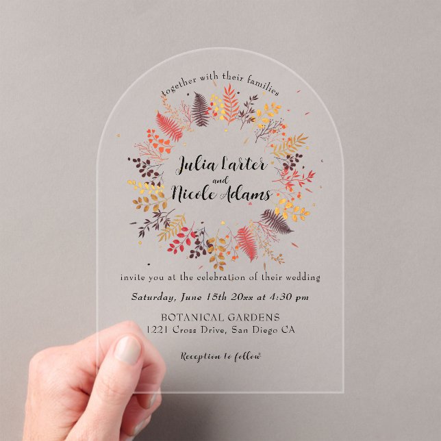 Blume im Wildwald Fern Mushrooms Foliage Acryleinladungen (Insitu (Handheld))