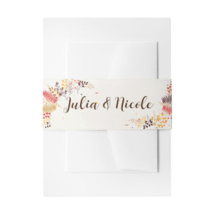 Blume im Wildwald Fern Mushrooms Foliage Einladungsbanderole