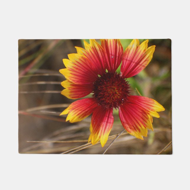 Blume im Wind Fußmatte (Vorderseite)