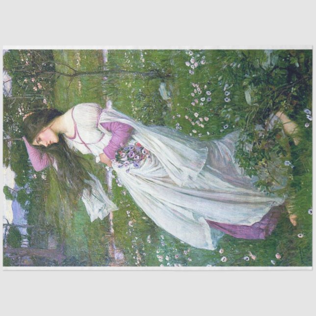 Blume im Wind, John William Waterhouse Seidenpapier (Vorderseite)