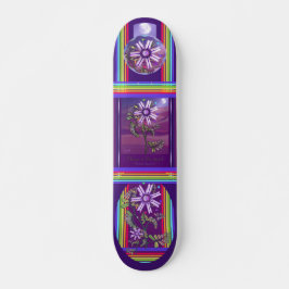 Blume im Wüstenskateboard Skateboard
