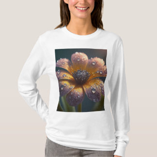 Blume Image" Full-Sleeve T - Shirt für Frauen