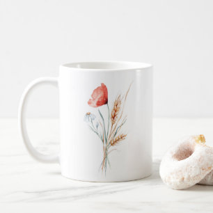 Blume in Aquarellen Kaffeetasse