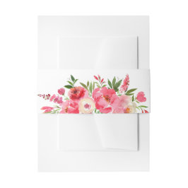 Blume in Aquarellfarbe Einladungsbanderole