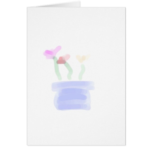 Blume in Aquarellfarben (Vorne)