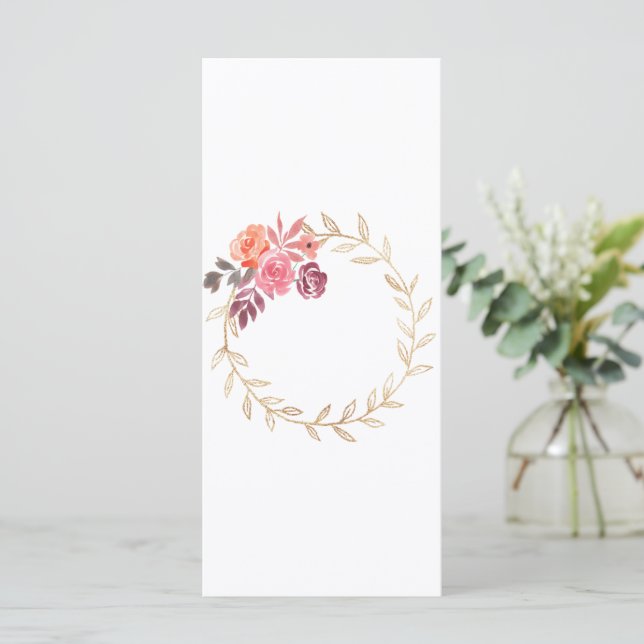 Blume in Aquarellfarben Blume (Stehend Vorderseite)