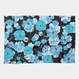 Blume in Aquarellfarben: Ein zartes Band Geschirrtuch