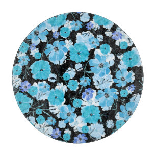 Blume in Aquarellfarben: Ein zartes Band Schneidebrett