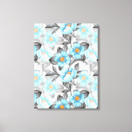 Blume in Aquarellfarben Leinwanddruck