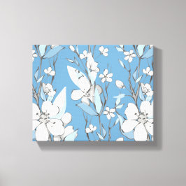 Blume in Aquarellfarben Leinwanddruck