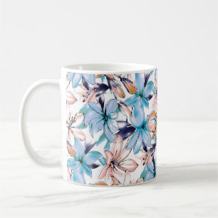 Blume in Aquarellfarben nahtlos Kaffeetasse