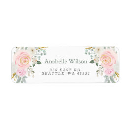 Blume in Aquarellfarben setzen sich durch rosa Flo