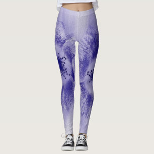 Blume in Blau 2 Leggings