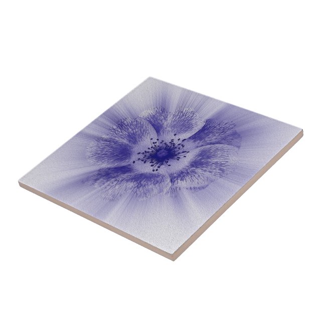 Blume in blau fliese (Seite)