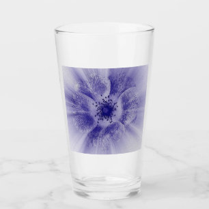 Blume in blau glas