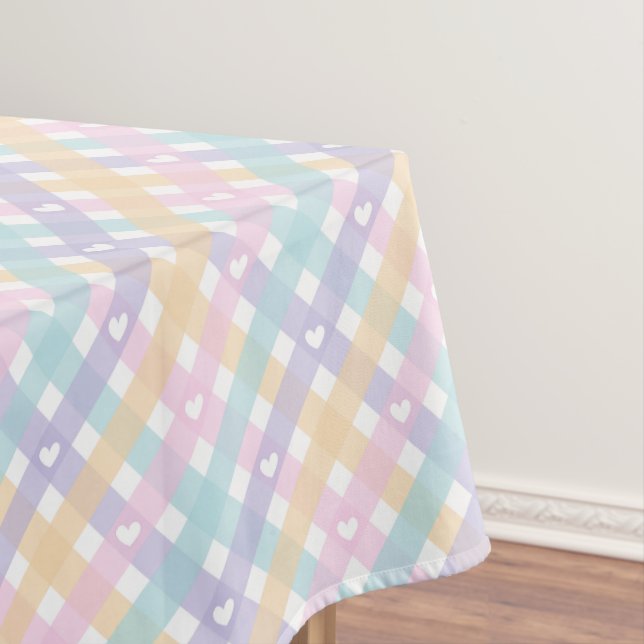 Blume in Blau und Beige Tischdecke (Beispiel)