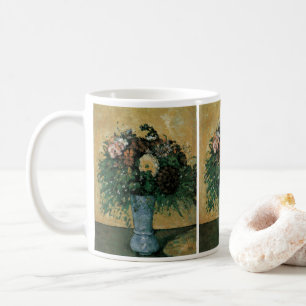 Blume in Blue Vase von Paul Cezanne Vintag Art Kaffeetasse