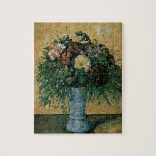 Blume in Blue Vase von Paul Cezanne Vintag Art Puzzle