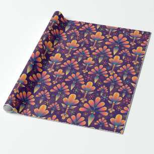 Blume in Blütenpapier Geschenkpapier