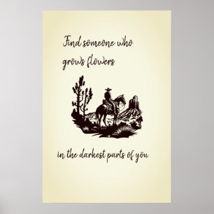 Blume in den dunkelsten Teilen von euch Poster