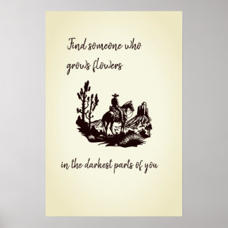 Blume in den dunkelsten Teilen von euch Poster