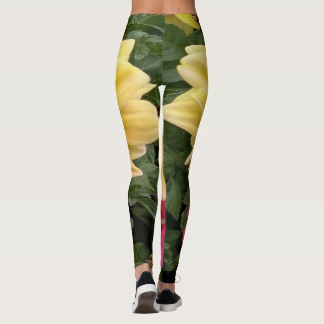 Blume in der Blüte Leggings (Rückseite)
