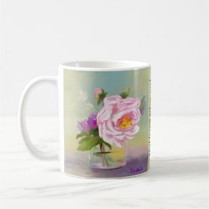 Blume in der Glass Scripture of Encourement JW Kaffeetasse