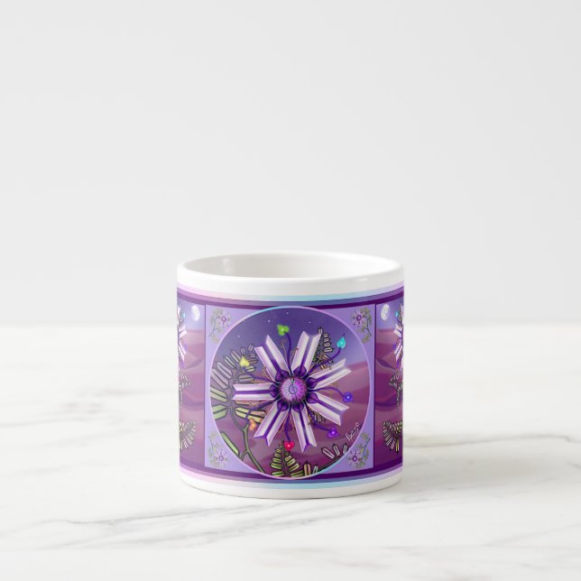 Blume in der Wüste Espressotasse (Vorderseite)