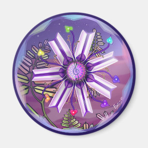 Blume in der Wüste Magnet