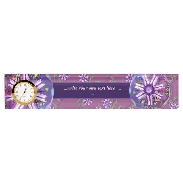 Blume in der Wüste Namensplakette (Vorderseite)