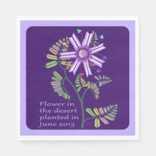 Blume in der Wüste Napkins Serviette